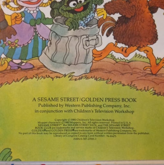 Vintage Sesame Street Storybook Alphabet Book 1980 - Picture 12 of 13